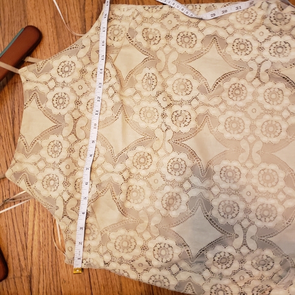 Adjustable Strap BoHo top Artistic Works by Lu label cream and nude shell lining - Picture 3 of 4